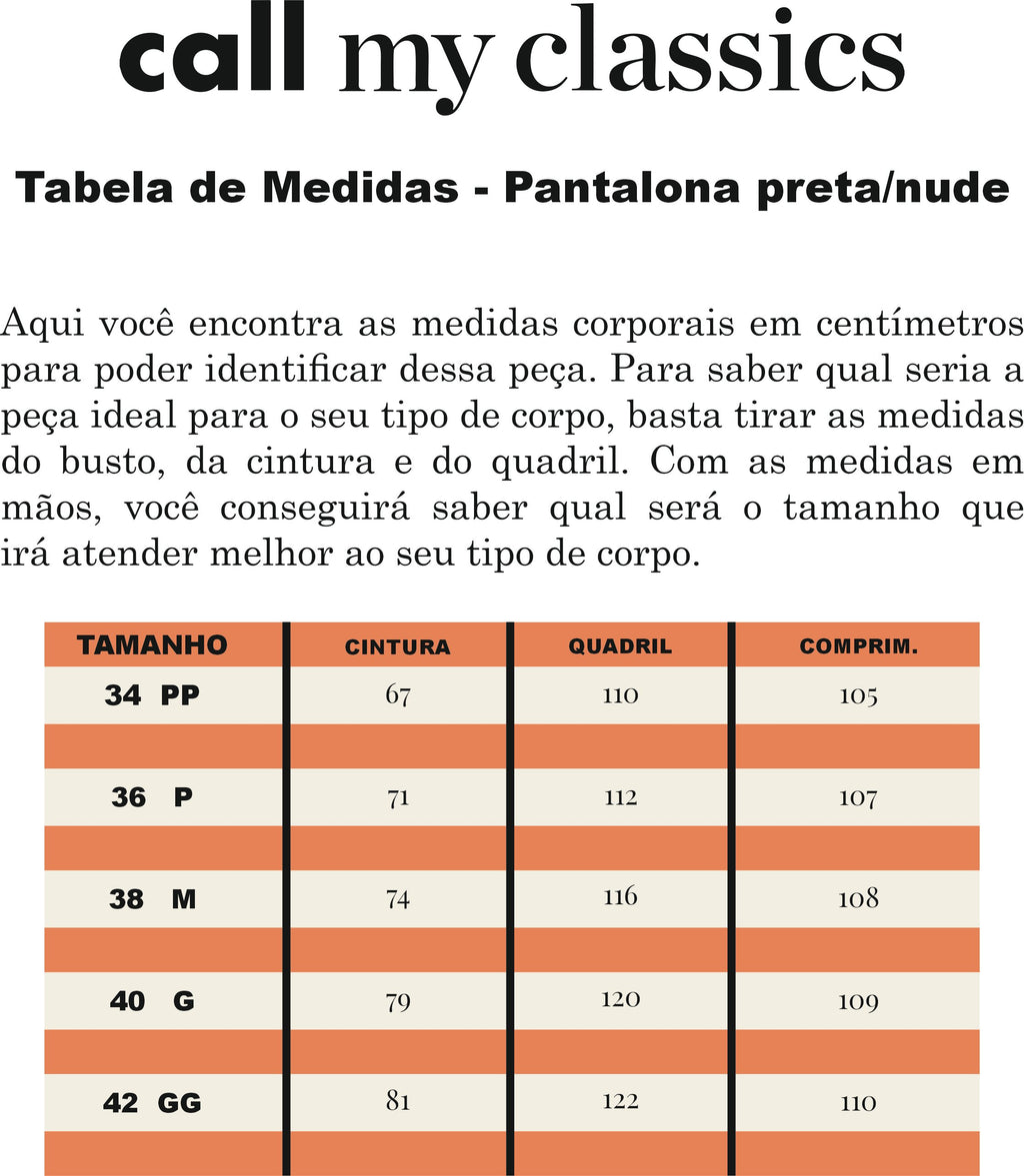 Calça Pantalona Clássica