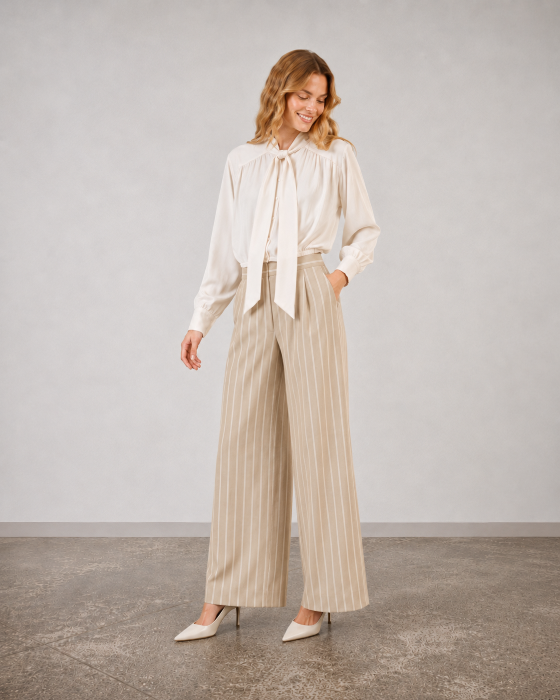 Calça Pantalona Stripes